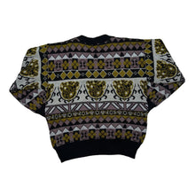 Load image into Gallery viewer, Vintage 90’s ENCO Coat Of Arms Patterned Knit Crewneck Sweater Jumper
