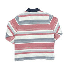 Load image into Gallery viewer, BLUE HARBOUR Marks &amp; Spencer Multi Striped Long Sleeve Polo Shirt
