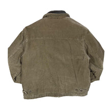 Load image into Gallery viewer, Vintage DUNNES STORES &quot;New Haven&quot; Leather Collared Corduroy Cord Bomber Jacket
