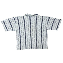 Load image into Gallery viewer, Vintage 90's The K.G.K Collection (England) Crazy Abstract Patterned Lace-Up Short Sleeve Shirt
