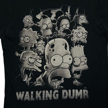 Load image into Gallery viewer, THE SIMPSONS &quot;Walking Dumb&quot; Zombie Parody TV Show Character Spellout Graphic T-Shirt
