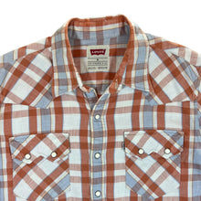 Load image into Gallery viewer, LEVI&#39;S Cowboy Western Plaid Check Pearl Snap Popper Long Sleeve Shirt
