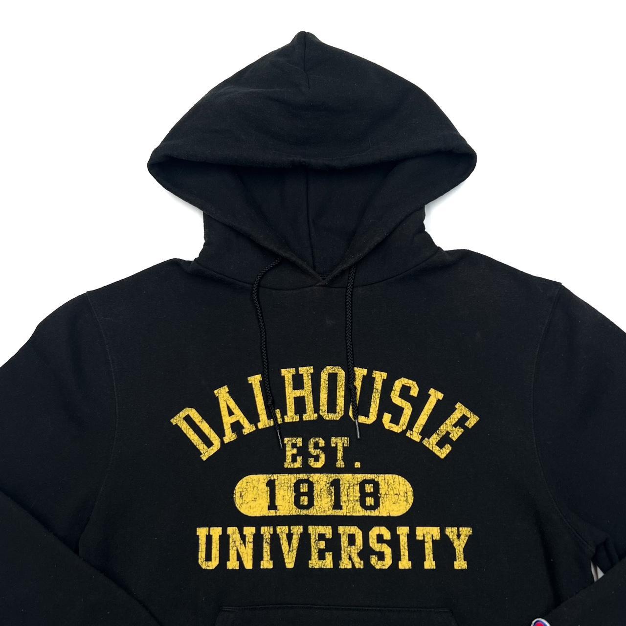 Champion DALHOUSIE UNIVERSITY College Spellout Graphic Pullover Hoodie George Worgan VTG