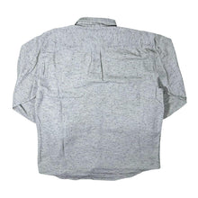 Load image into Gallery viewer, Vintage 90&#39;s Joka Grey Black Speckled Striped Long Sleeve Button-Up Flannel Shirt

