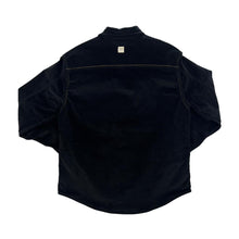 Load image into Gallery viewer, JACK SOUTH LONDON Black Green Corduroy Cord Long Sleeve Shirt
