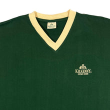 Load image into Gallery viewer, Early 00&#39;s KILKENNY IRISH BEER Embroidered Mini Logo Green V-Neck T-Shirt
