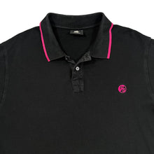 Load image into Gallery viewer, PAUL SMITH Classic Embroidered Mini Logo Black Pink Short Sleeve Polo Shirt
