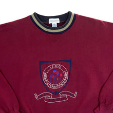 Load image into Gallery viewer, Vintage IZOD International Embroidered Spellout Crest Crewneck Sweatshirt

