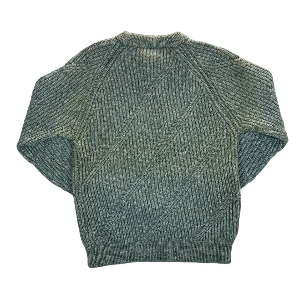 Vintage 90's Knitted Wool shops Pullover Chunky & Heavy Retro Blouse Unisex Men Women Knitt Wear Knitted Sweater Green XLarge 1070