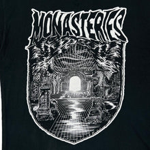 Load image into Gallery viewer, MONASTERIES Graphic Logo Spellout Deathcore Heavy Metal Music Band T-Shirt
