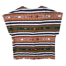 Load image into Gallery viewer, Vintage 90&#39;s Sparrow Crazy Aztec Abstract Patterned Toggle Button Fleece Poncho Top
