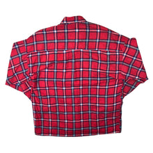 Load image into Gallery viewer, Vintage Southwest Castle Red Multi Plaid Check Long Sleeve Flannel Shirt

