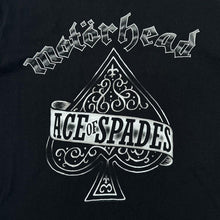 Load image into Gallery viewer, MOTORHEAD “Ace Of Spades” Graphic Spellout Heavy Speed Metal Hard Rock Band T-Shirt
