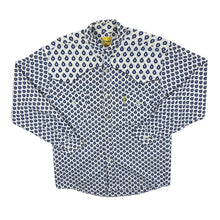 Load image into Gallery viewer, Vintage Les Olivades Made In Provence Patterned Western Long Sleeve Button-Up Shirt
