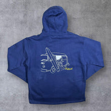 Load image into Gallery viewer, Early 00&#39;s Saltrock Surfer Logo Graphic Blue Pullover Hoodie
