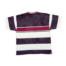 Load image into Gallery viewer, Vintage REACH NAUTICAL Colour Block Striped Bleach Tie Dye Short Sleeve T-Shirt
