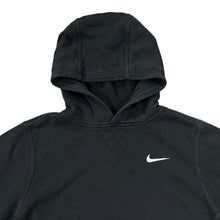 Load image into Gallery viewer, NIKE Classic Basic Embroidered Mini Swoosh Black Pullover Hoodie
