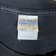 Load image into Gallery viewer, Vintage GILDAN Embroidered Bear Animal Wildlife Distressed Faded Black Short Sleeve T-Shirt
