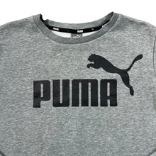 Load image into Gallery viewer, PUMA Classic Big Logo Spellout Graphic Grey Crewneck Sweatshirt
