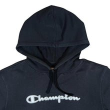 Load image into Gallery viewer, CHAMPION Elite Embroidered Spellout Black Pullover Hoodie
