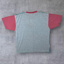 Load image into Gallery viewer, Vintage 90's Crazy Cotton Surfer All-Over Print Colour Block Short Sleeve T-Shirt
