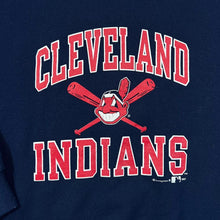 Load image into Gallery viewer, Vintage Champion (1997) MLB CLEVELAND INDIANS Baseball Logo Spellout Graphic Crewneck Sweatshirt
