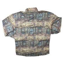 Load image into Gallery viewer, Vintage 90&#39;s Jean Chatel Crazy Abstract Patterned Long Sleeve Flannel Shirt
