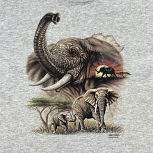 Load image into Gallery viewer, Vintage 90&#39;s ANVIL Elephant Animal Nature Wildlife Graphic Single Stitch T-Shirt
