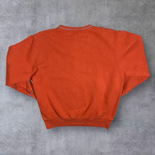 Load image into Gallery viewer, Early 00&#39;s Reebok Embroidered Logo Spellout Orange Crewneck Sweatshirt
