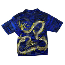 Load image into Gallery viewer, Early 00&#39;s Dian Dian Tong Gothic Y2K Dragon Graphic Short Sleeve Mesh Shirt
