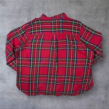 Load image into Gallery viewer, Old Navy "The Classic Shirt" Red Plaid Check Long Sleeve Flannel Cotton Shirt

