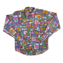 Load image into Gallery viewer, Vintage 90's EK Floral Patterned Viscose Cotton Cowboy Western Long Sleeve Shirt
