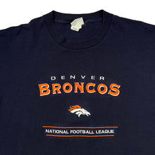 Load image into Gallery viewer, Vintage Lee Sport NFL DENVER BRONCOS Embroidered Football Logo Spellout Cotton T-Shirt
