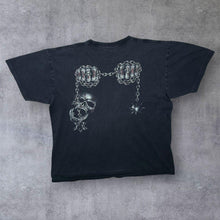 Load image into Gallery viewer, Vintage WILD Gothic Fantasy Sword Grim Reaper Skeleton Graphic Black T-Shirt
