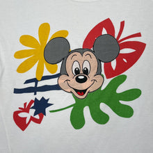 Load image into Gallery viewer, Vintage 90's DISNEY FASHIONS Embroidered Mickey Mouse Floral Colourful Graphic T-Shirt
