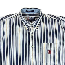 Load image into Gallery viewer, Vintage Chaps Ralph Lauren Multi Striped Short Sleeve Button-Up Cotton Shirt
