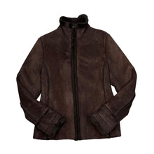 Load image into Gallery viewer, AVENUE y2k Faux Fur Fleece Trim Lined Sheepskin Style Jacket
