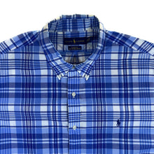 Load image into Gallery viewer, Ralph Lauren &quot;Classic Fit&quot; Blue White Check Long Sleeve Button-Up Cotton Shirt
