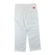 Load image into Gallery viewer, DICKIES Worker Crop Roll Hem Classic White Skater Trousers
