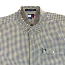 Load image into Gallery viewer, Vintage TOMMY HILFIGER Beige Blue Check Long Sleeve Button-Up Shirt
