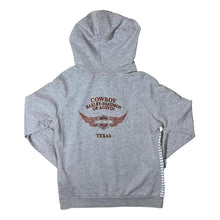 Load image into Gallery viewer, Harley Davidson (2014) &quot;Cowboy Austin Texas&quot; Biker Grey Striped V-Neck Hoodie
