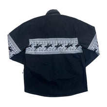 Load image into Gallery viewer, Vintage STARS &amp; STRIPES Cowboy Western Rodeo Patterned Panel Long Sleeve Cotton Shirt
