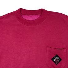 Load image into Gallery viewer, Vintage 90&#39;s CLASS Embroidered Patch Pocket Red Crewneck Sweatshirt
