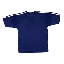 Load image into Gallery viewer, Vintage ADIDAS Classic Three Stripe Mini Logo Navy Blue Short Sleeve T-Shirt
