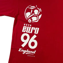 Load image into Gallery viewer, Vintage St Michael UEFA EURO 96 &quot;England&quot; Football Souvenir Spellout Graphic T-Shirt
