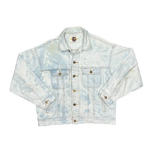 Load image into Gallery viewer, Vintage 90&#39;s HARD ROCK HOTEL &quot;Las Vegas&quot; Hard Rock Cafe Embroidered Bleach Tie Dye Denim Trucker Jacket
