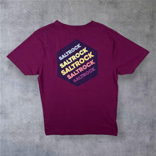 Load image into Gallery viewer, Saltrock Classic Spellout Surfer Burgundy Red Graphic T-Shirt
