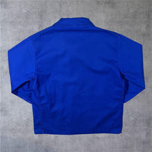 Load image into Gallery viewer, Early 00's Classic French Chore Worker Style Blue Cotton Button Jacket
