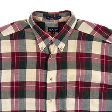 Load image into Gallery viewer, Vintage GANT &quot;Foxhunt Flannel&quot; Plaid Check Long Sleeve Cotton Button-Up Shirt
