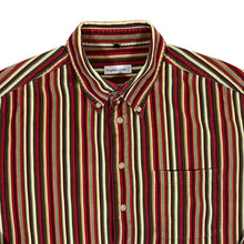 Load image into Gallery viewer, Vintage ANGELO LITRICO C&amp;A Multi Striped Corduroy Cord Long Sleeve Button-Up Shirt
